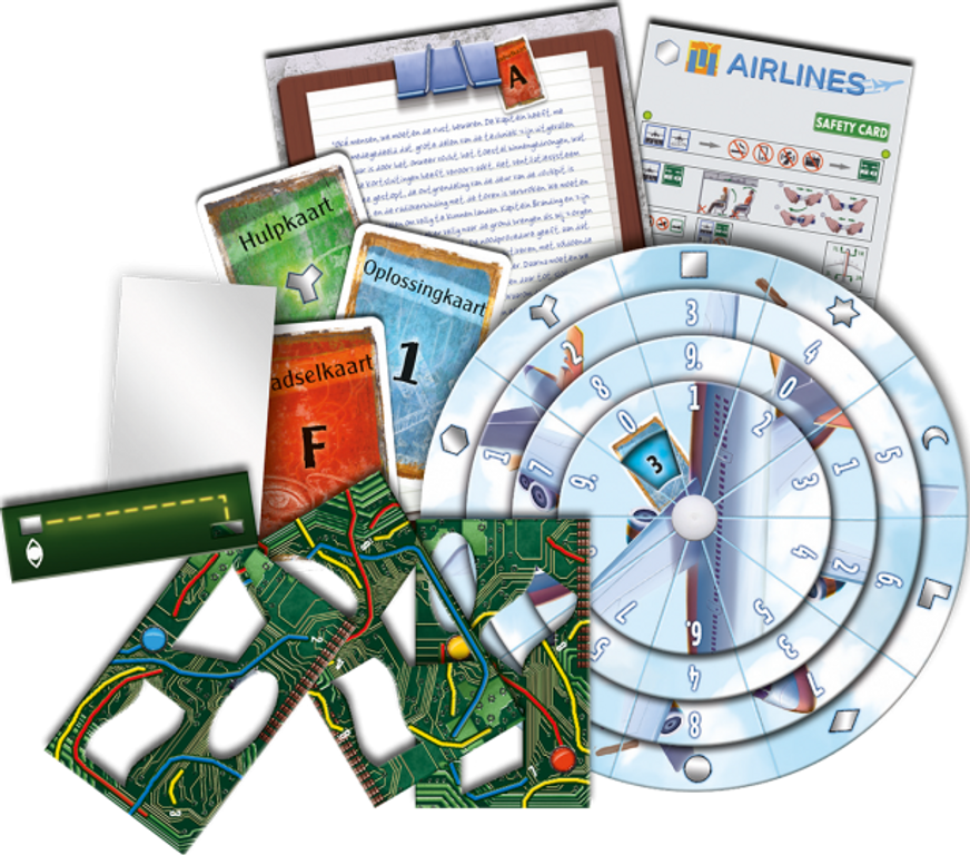 Exit: The Game - The Stormy Flight components