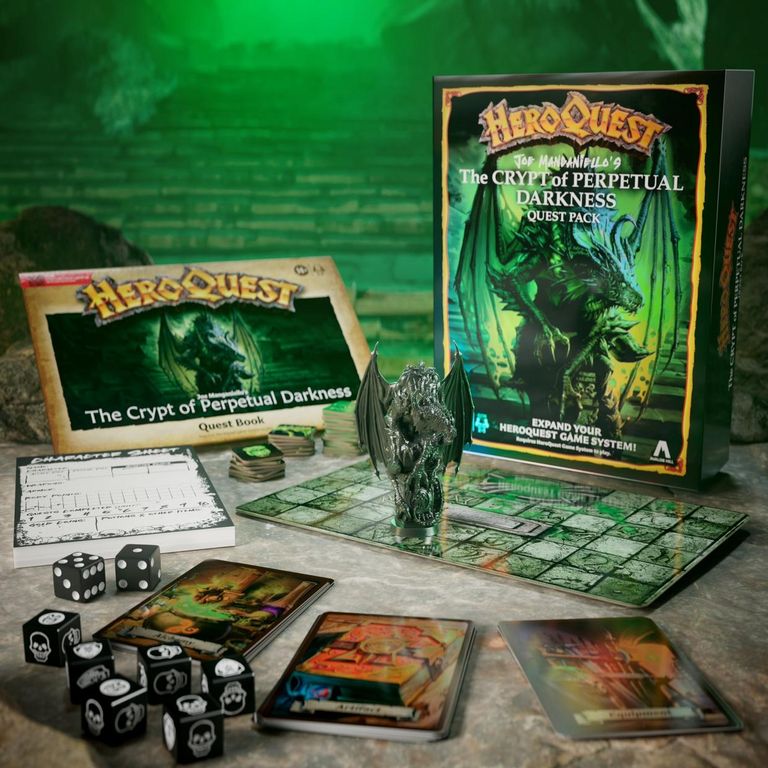 HeroQuest: Die Krypta der ewigen Finsternis komponenten