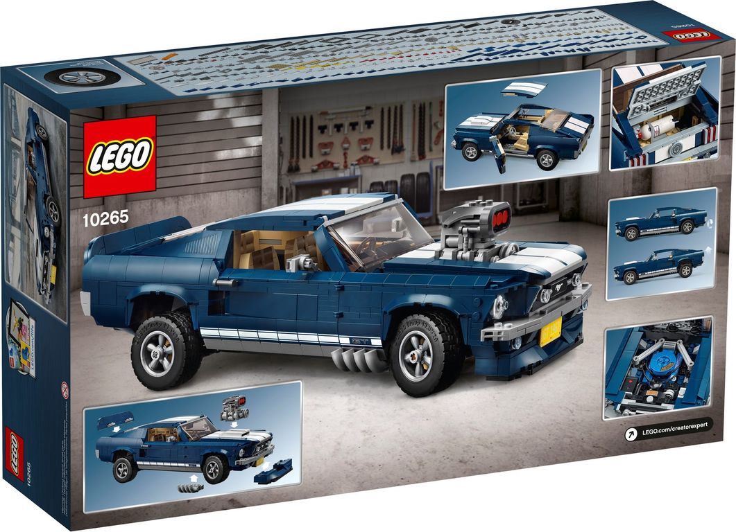 LEGO® Icons Ford Mustang achterkant van de doos