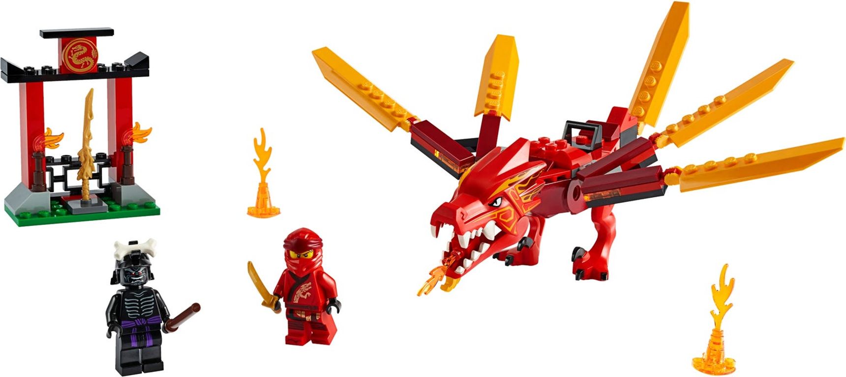 LEGO® Ninjago Dragone del fuoco di Kai componenti