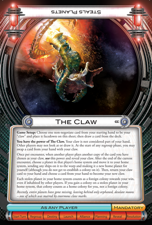 Cosmic Encounter: Cosmic Conflict The Claw card