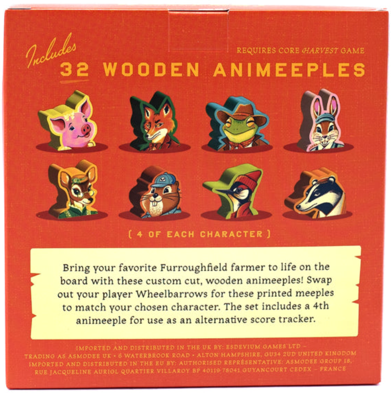 Harvest: Animeeple Pack back of the box