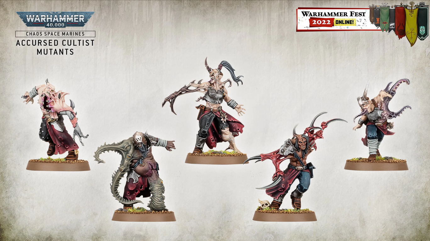 Warhammer 40.000 - Accursed Cultists miniature