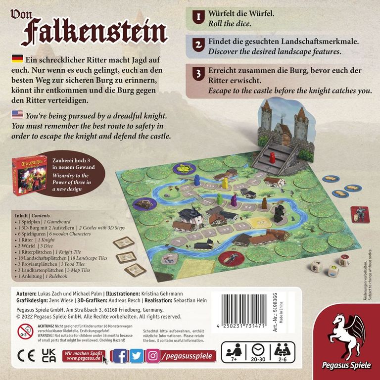 Von Falkenstein back of the box