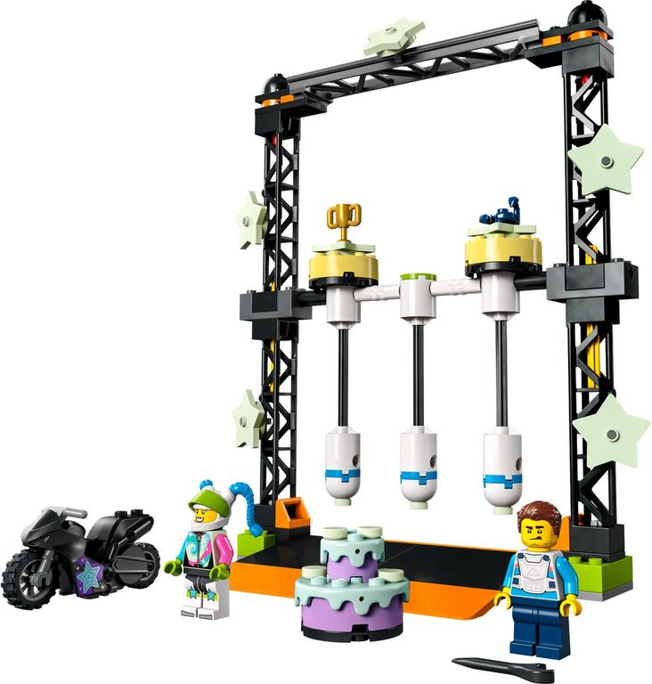 LEGO® City The Knockdown Stunt Challenge components