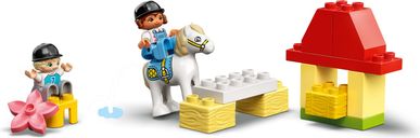 LEGO® DUPLO® Horse Stable and Pony Care components