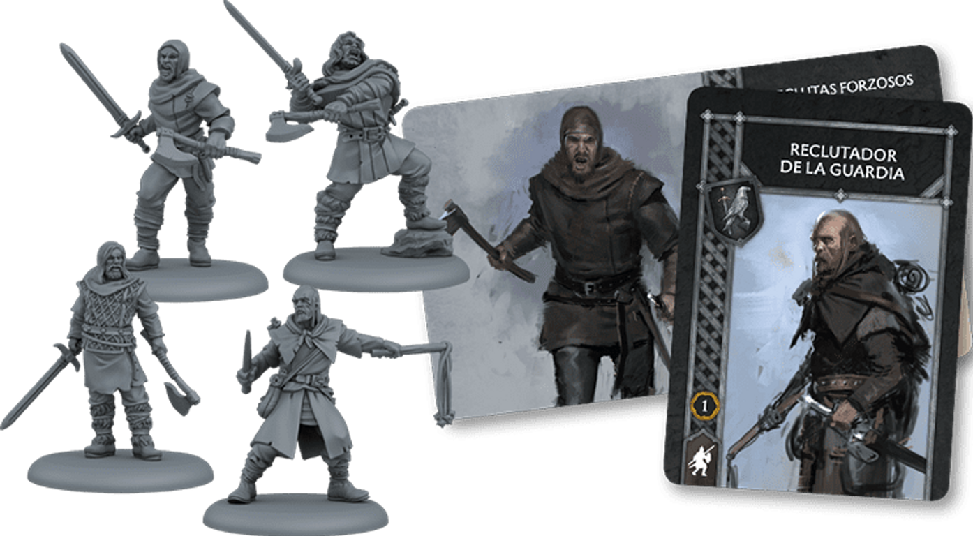 A Song of Ice & Fire: Tabletop Miniatures Game – Conscripts komponenten