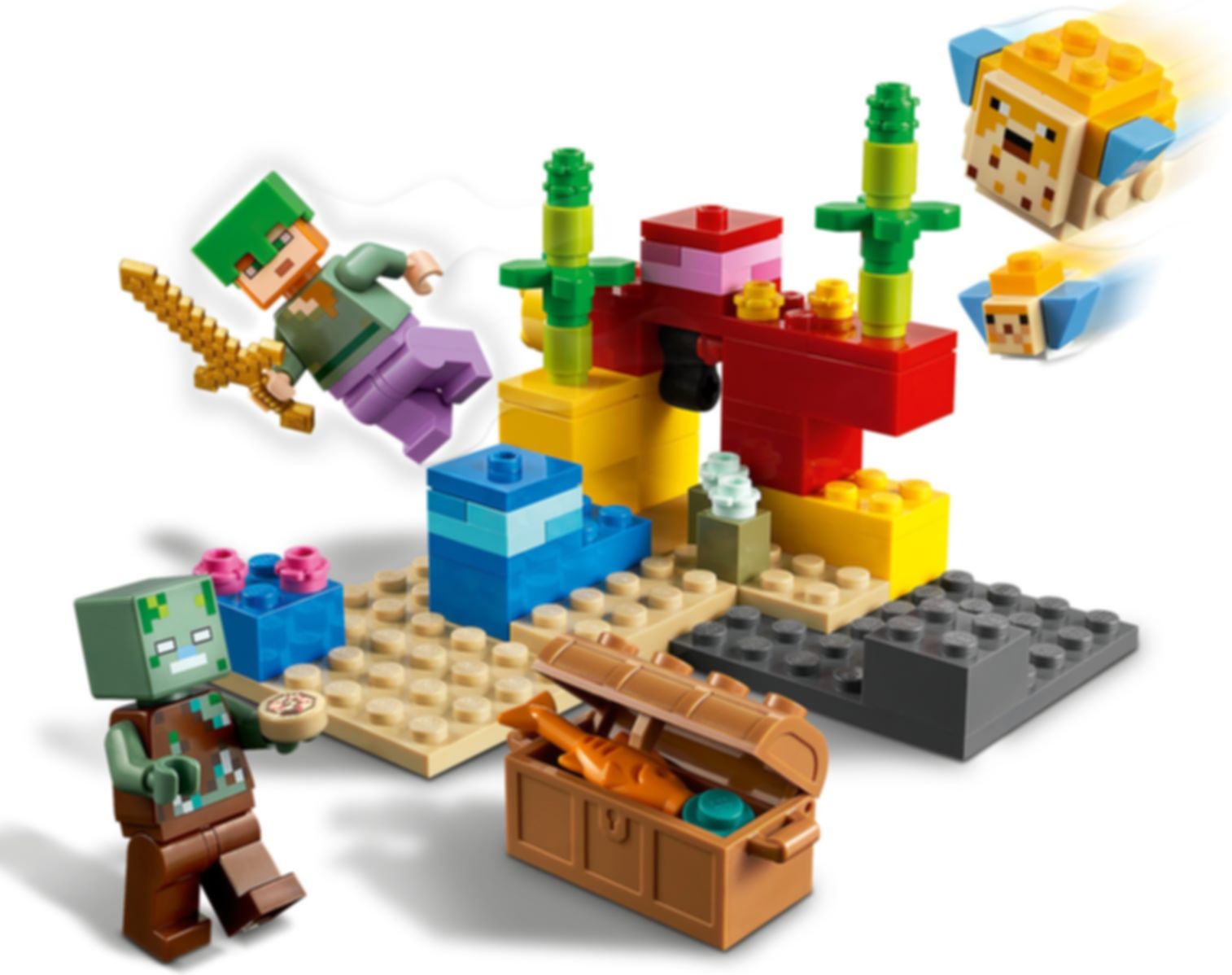 LEGO® Minecraft Das Korallenriff spielablauf