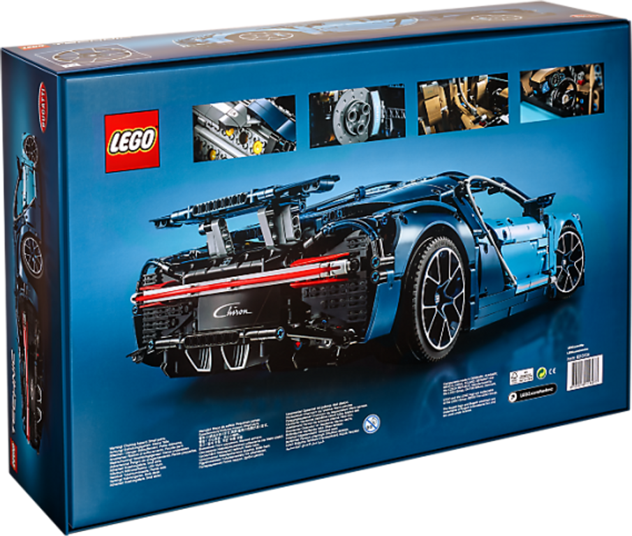 LEGO® Technic Bugatti Chiron back of the box