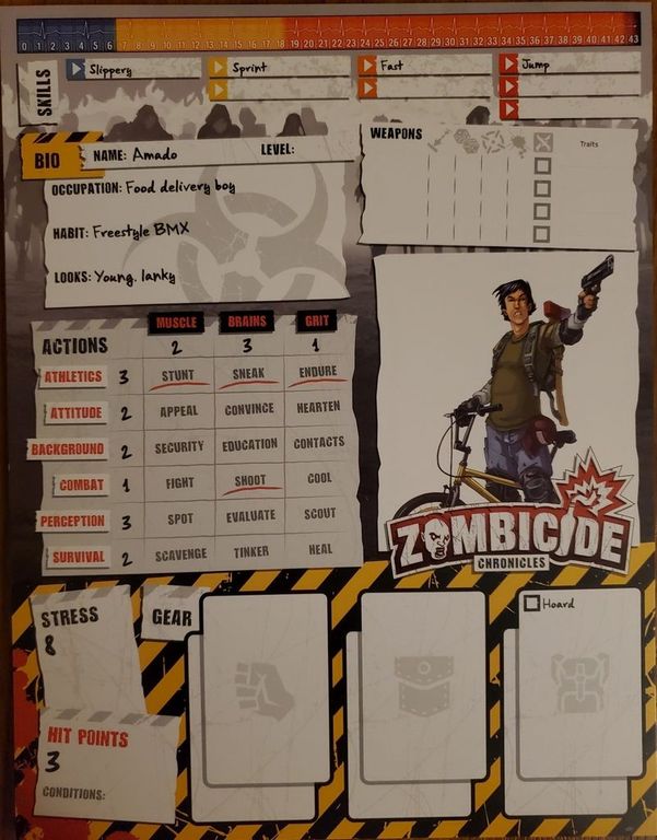 Zombicide: Chronicles Gamemaster Starter Kit partes