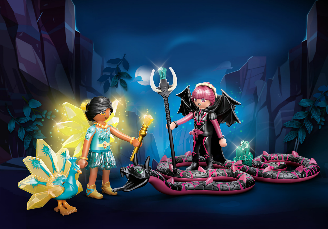 Playmobil® Ayuma Crystal Fairy And Bat Fairy with Soul Animal