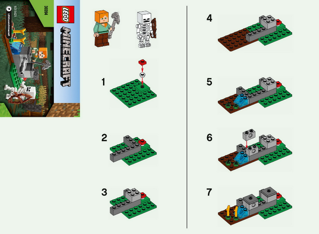 LEGO® Minecraft Die Skelett-Abwehr anleitung