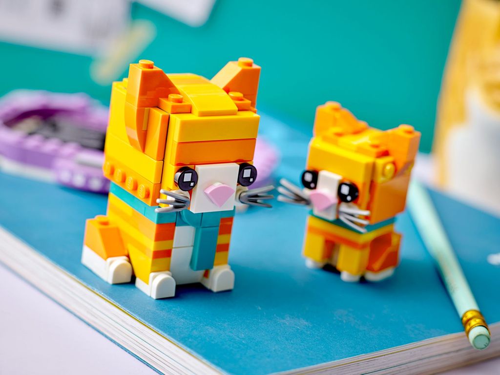 LEGO® BrickHeadz™ Ginger Tabby gameplay