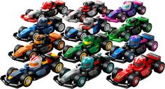 LEGO® Minifigures F1 Collectible Race Cars components