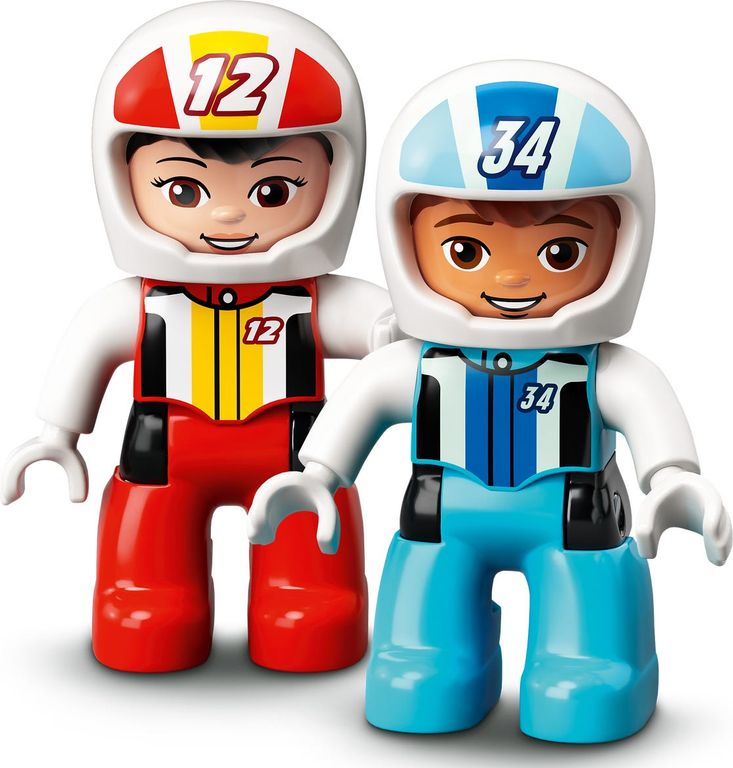 LEGO® DUPLO® Les voitures de course figurines