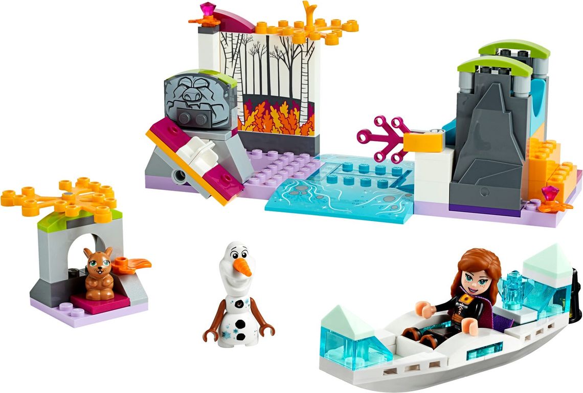 LEGO® Disney Anna's Canoe Expedition components