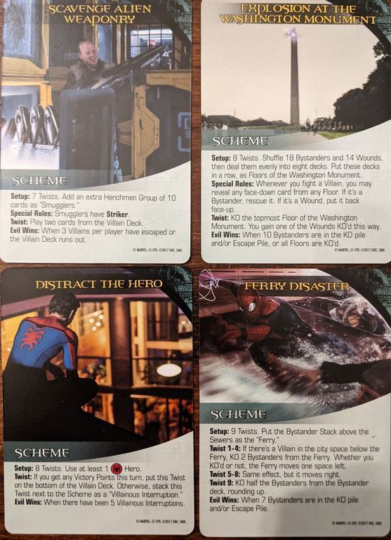 Legendary: Spider-Man Homecoming cartes