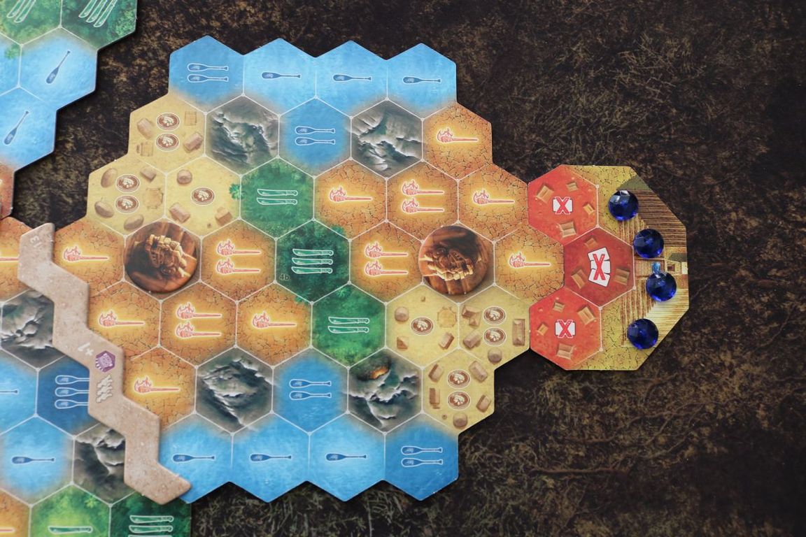 The Quest for El Dorado: The Golden Temples game board