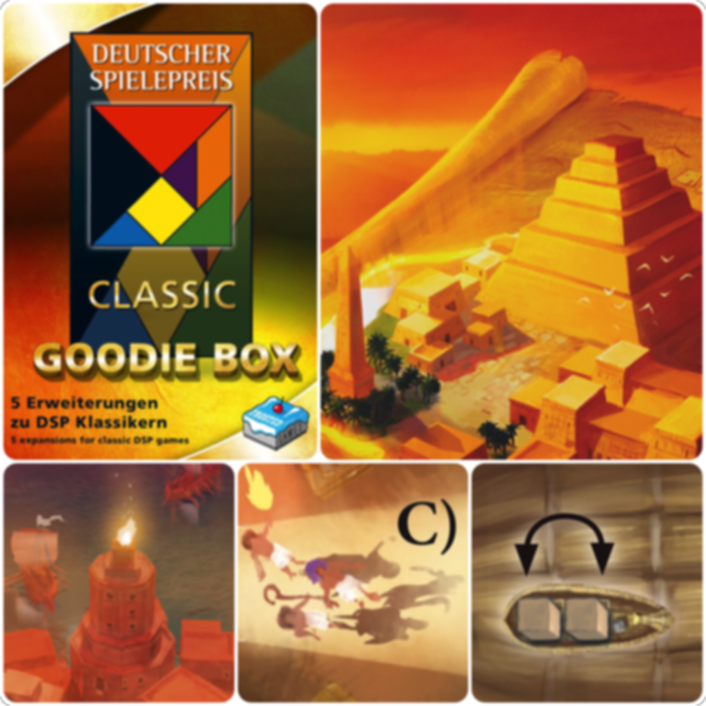Deutscher Spielepreis Classic Goodie Box composants