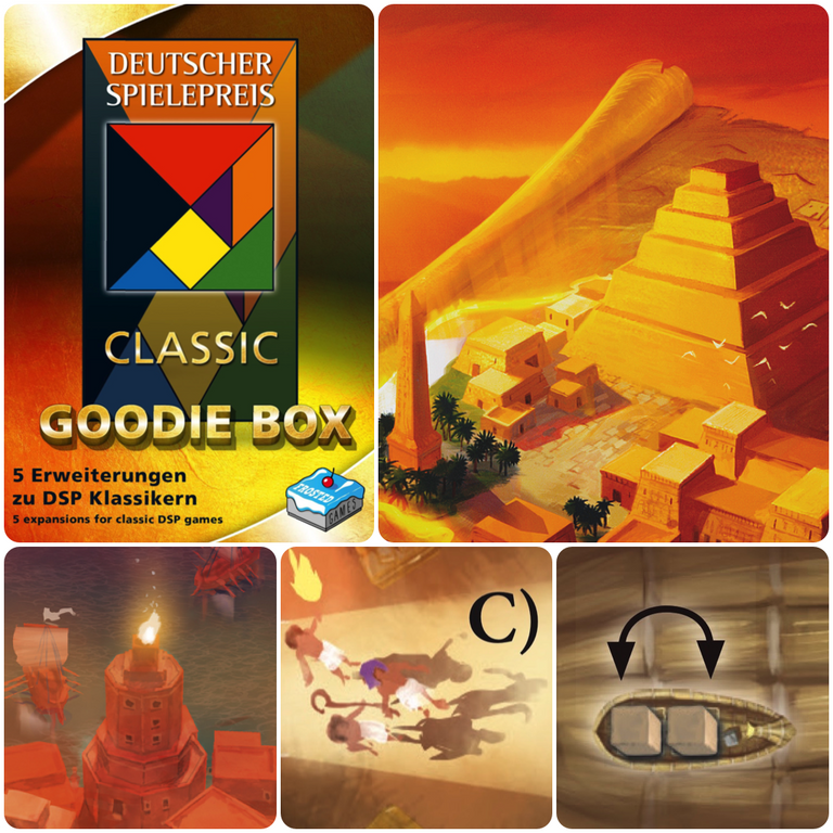 Deutscher Spielepreis Classic Goodie Box componenti