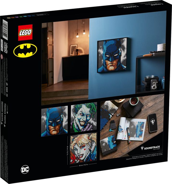 LEGO® Art Jim Lee: Colección de Batman™ parte posterior de la caja