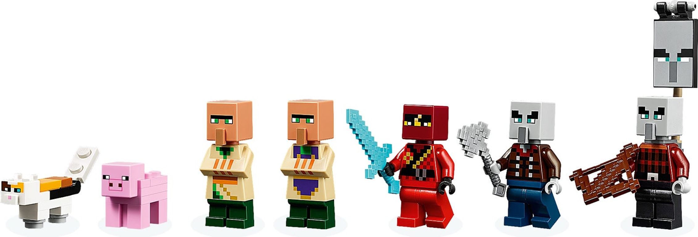 LEGO® Minecraft The Illager Raid minifigures