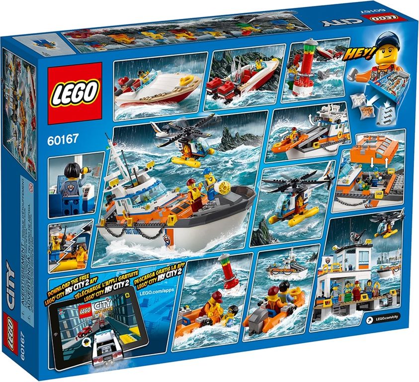 LEGO® City Coast Guard Head Quarters back of the box