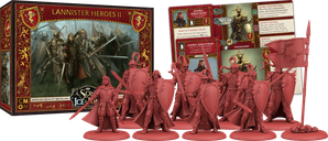 A Song of Ice & Fire: Tabletop Miniatures Game – Lannister Heroes II componenten