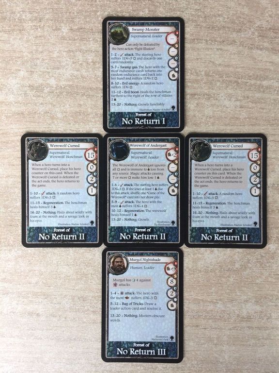 Aventuria: Forest of No Return cards