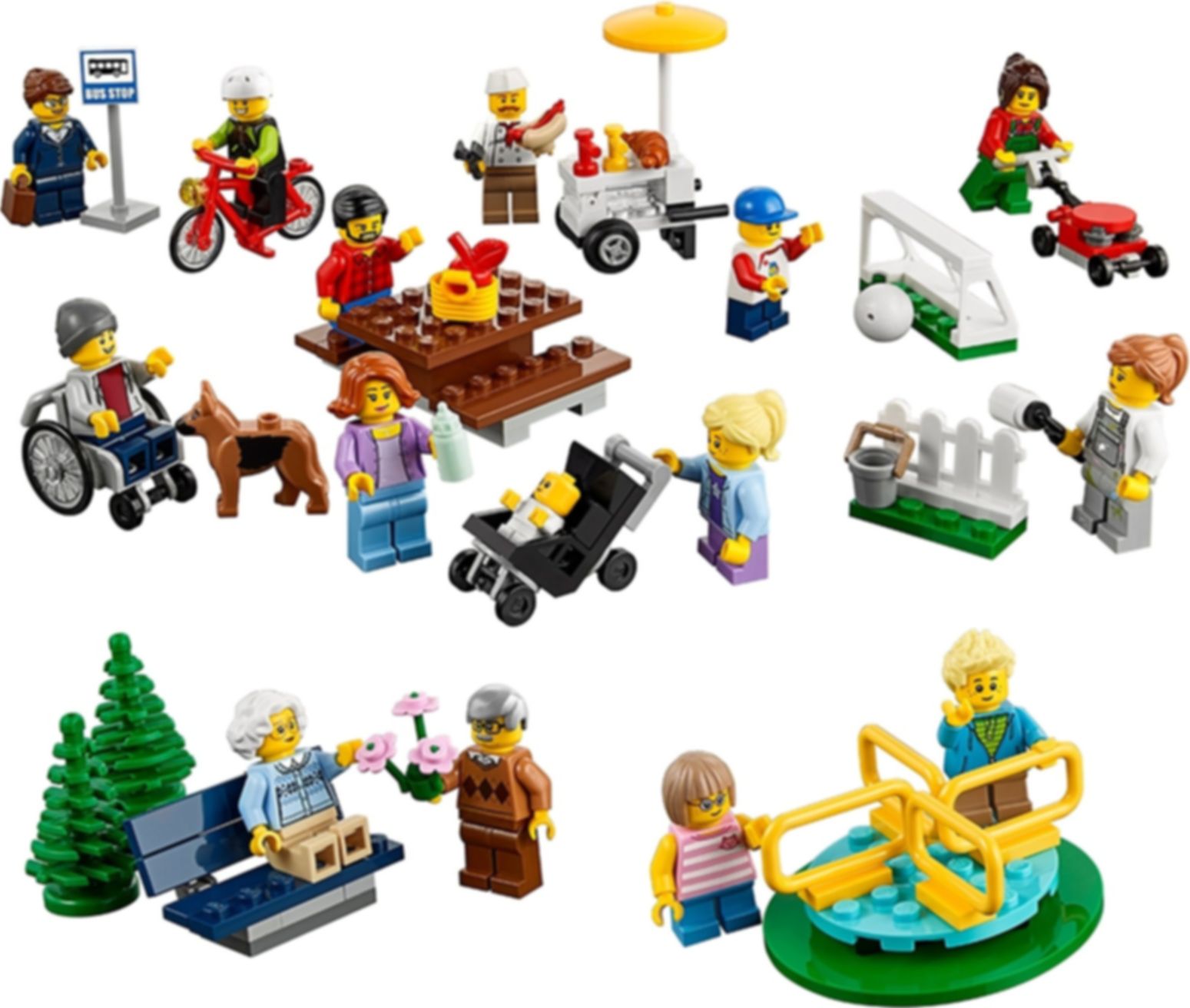 LEGO® City Le parc de loisirs - Ensemble de figurines City composants