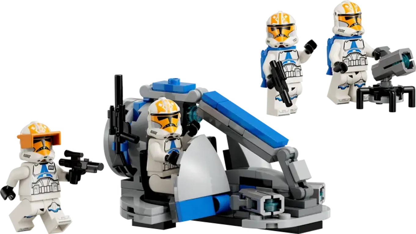 LEGO® Star Wars 332nd Ahsoka's Clone Trooper™ Battle Pack components