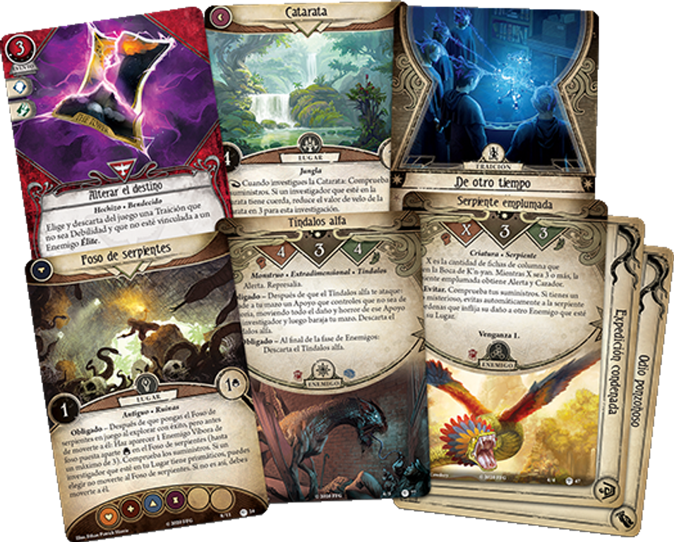 Arkham Horror: El Juego de Cartas – Regreso a La Era Olvidada cartas