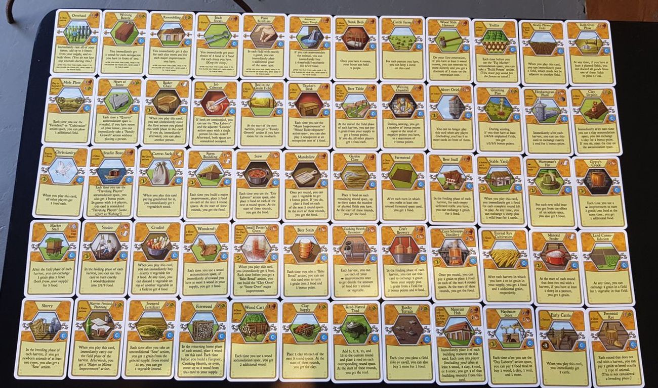 Agricola Erweiterung: Corbarius Deck karten