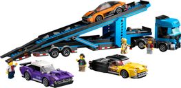 LEGO® City Car Transporter Truck with Sports Cars components