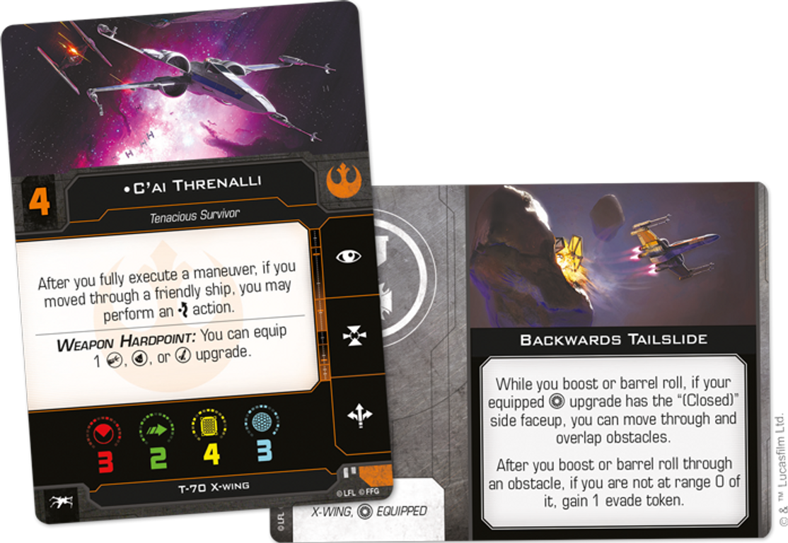 Star Wars: X-Wing (Second Edition) – Heralds of Hope Squadron Pack cards