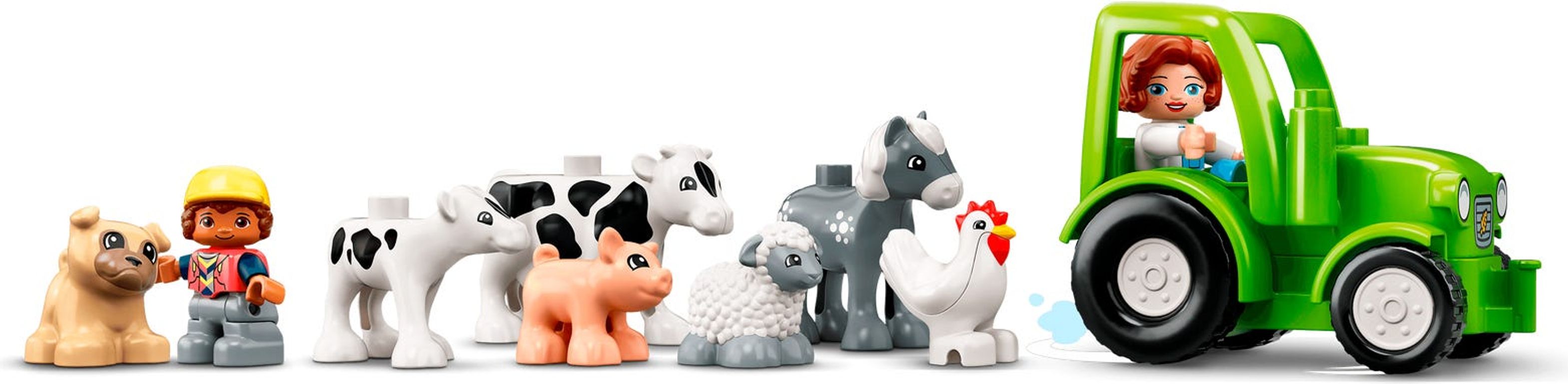 LEGO® DUPLO® Scheune, Traktor und Tierpflege tiere