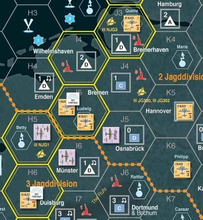 Bomber Command game board