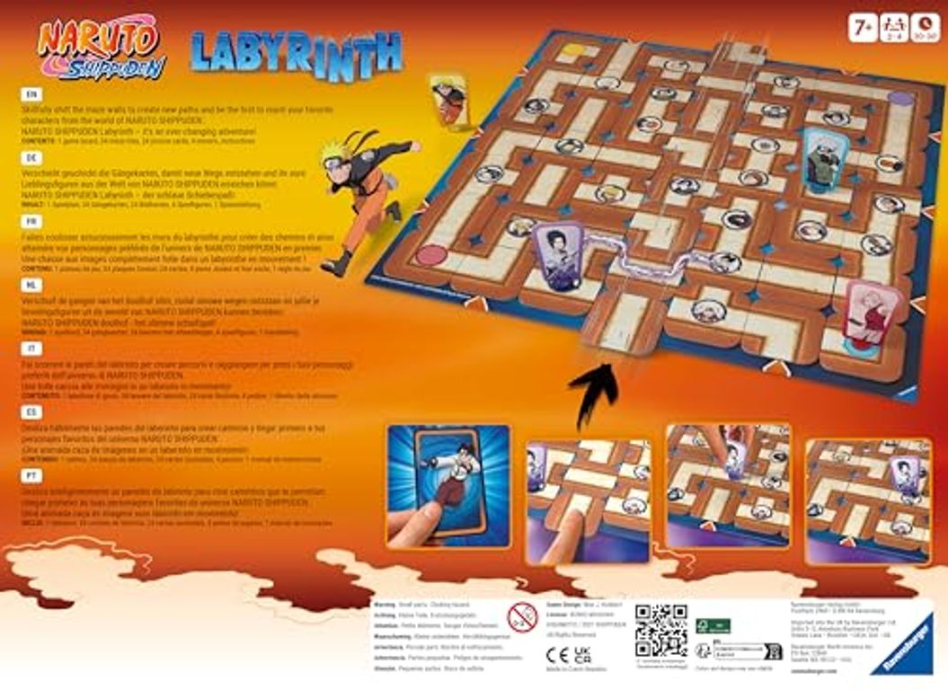 Das verrückte Labyrinth: Naruto Shippuden rückseite der box
