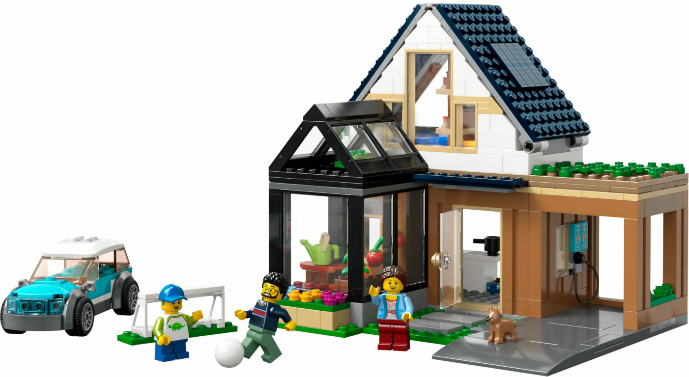 LEGO® City Family House and Electric Car components