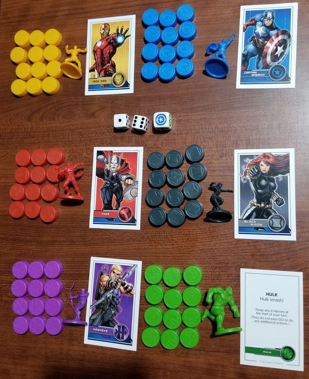 Monopoly Avengers Edition componenti