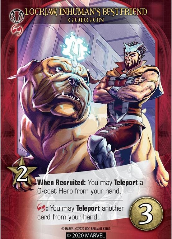 Legendary: A Marvel Deck Building Game – Realm of Kings Gorgon kaart