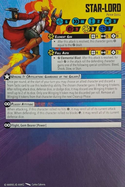 Marvel: Crisis Protocol – Star-Lord card