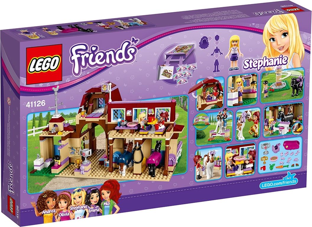 LEGO® Friends Heartlake Reiterhof back of the box