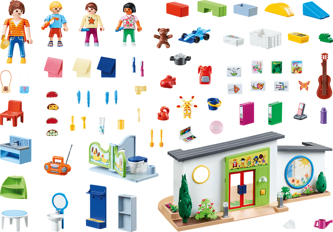 Playmobil® City Life Rainbow Daycare components