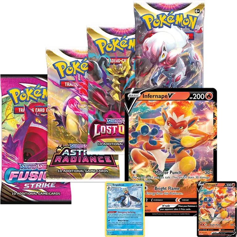 Pokémon TCG: Infernape V Box komponenten