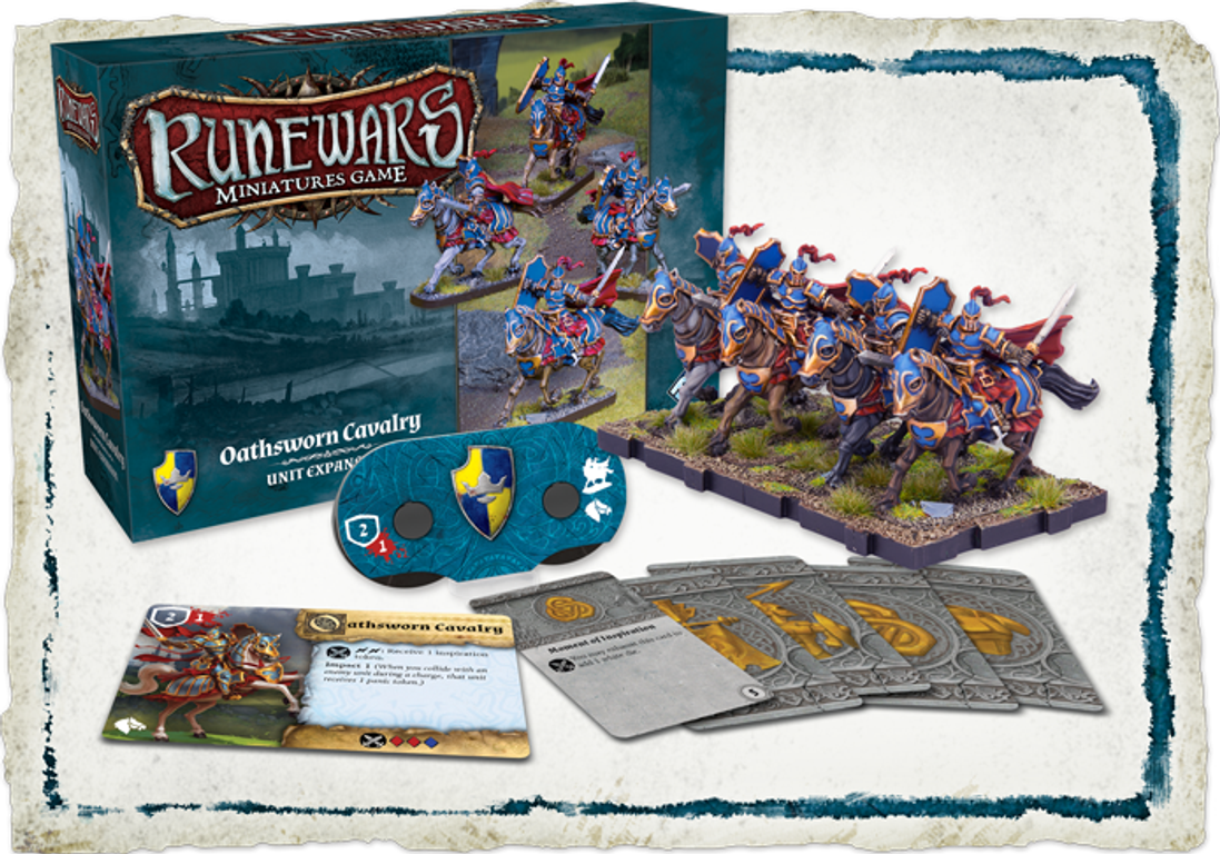 Runewars Miniatures Game: Oathsworn Cavalry – Unit Expansion box