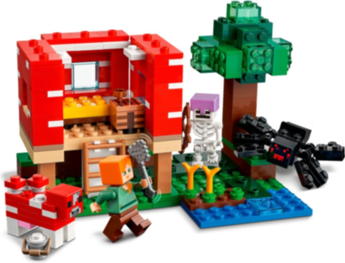 LEGO® Minecraft Het Paddenstoelenhuis speelwijze