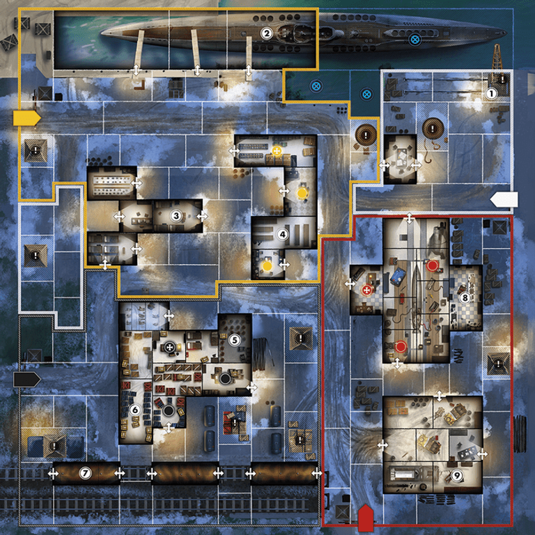 Sniper Elite: The Board Game game board