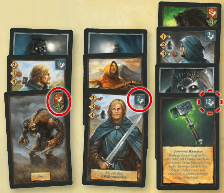 Las Leyendas de Andor: Chada & Thorn cartas