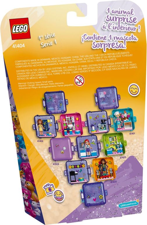 LEGO® Friends Le cube de jeu d'Emma dos de la boîte